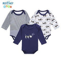 Mother Nest 3 PcsLot Baby Romper Infant Romper Long Sleeve Jumpsuit Romper 12 Colors Brand Baby Girl Boy Clothing Christmas-HZCP16301B-3M-JadeMoghul Inc.