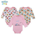 Mother Nest 3 PcsLot Baby Romper Infant Romper Long Sleeve Jumpsuit Romper 12 Colors Brand Baby Girl Boy Clothing Christmas-XTCP16301P-3M-JadeMoghul Inc.