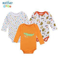 Mother Nest 3 PcsLot Baby Romper Infant Romper Long Sleeve Jumpsuit Romper 12 Colors Brand Baby Girl Boy Clothing Christmas-XTCP16302B-3M-JadeMoghul Inc.