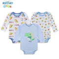Mother Nest 3 PcsLot Baby Romper Infant Romper Long Sleeve Jumpsuit Romper 12 Colors Brand Baby Girl Boy Clothing Christmas-XTCP16304B-3M-JadeMoghul Inc.