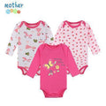 Mother Nest 3 PcsLot Baby Romper Infant Romper Long Sleeve Jumpsuit Romper 12 Colors Brand Baby Girl Boy Clothing Christmas-XTCP16304P-3M-JadeMoghul Inc.