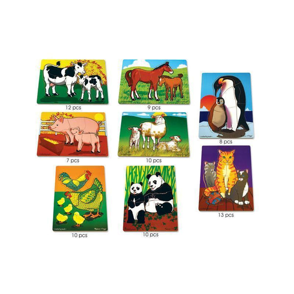 MOTHERS AND BABY ANIMALS PUZZLE SET-Toys & Games-JadeMoghul Inc.