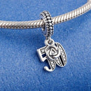 Mother's day 925 sterling silver Graduation Scroll Achievement Trophy Hanging 16 18 50 60 Years of Love charms fit bracelet DIY-DA269-JadeMoghul Inc.
