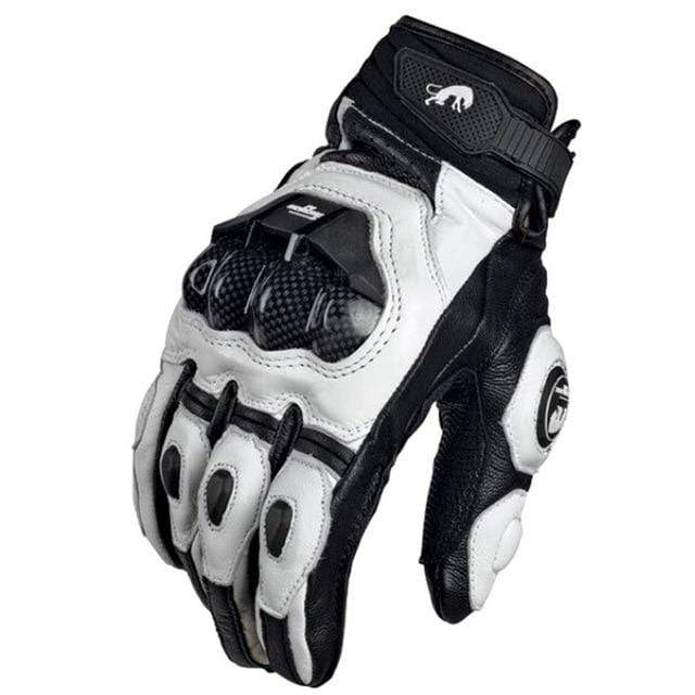 Motorcycle Gloves black Racing Genuine Leather Motorbike white Road Racing Team Glove men summer winter JadeMoghul Inc. 