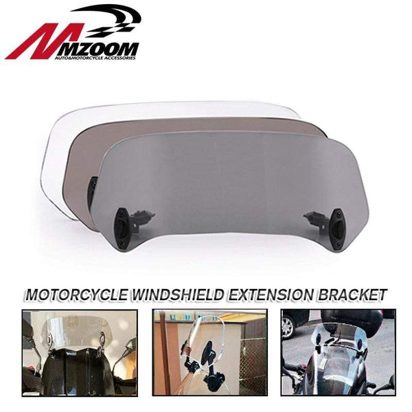 Motorcycle Parts Adjustable Clip On Windshield Extension Spoiler Windscreen Air Deflector For BMW Honda Suzuki Yamaha Kawasaki AExp