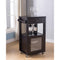 Movable Wooden Kitchen Cart With One Drawer In Red Cocoa Brown-Kitchen Carts-Brown-Wood-JadeMoghul Inc.