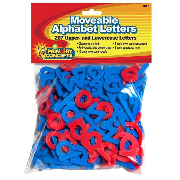 MOVEABLE ALPHABET 207 LETTERS-Learning Materials-JadeMoghul Inc.