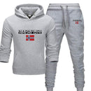 Movement 2 Pieces Sets Tracksuit Men Hooded Sweatshirt+pants Pullover Hoodie Sportswear Suit Casual Men Clothes Size S-3XL AExp