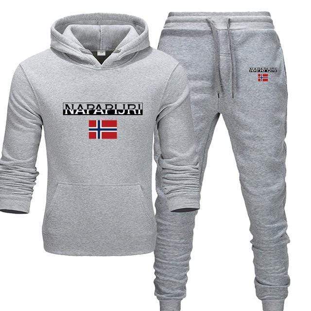 Movement 2 Pieces Sets Tracksuit Men Hooded Sweatshirt+pants Pullover Hoodie Sportswear Suit Casual Men Clothes Size S-3XL AExp