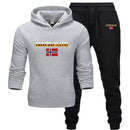 Movement 2 Pieces Sets Tracksuit Men Hooded Sweatshirt+pants Pullover Hoodie Sportswear Suit Casual Men Clothes Size S-3XL AExp