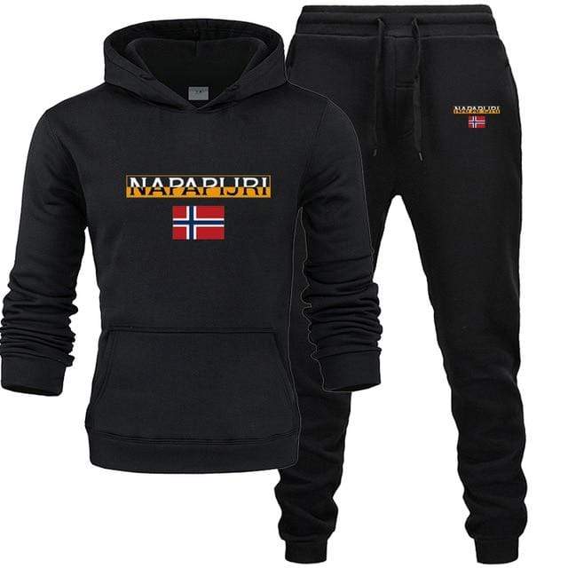 Movement 2 Pieces Sets Tracksuit Men Hooded Sweatshirt+pants Pullover Hoodie Sportswear Suit Casual Men Clothes Size S-3XL AExp
