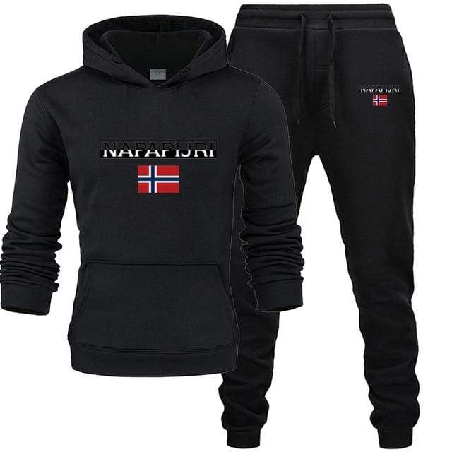 Movement 2 Pieces Sets Tracksuit Men Hooded Sweatshirt+pants Pullover Hoodie Sportswear Suit Casual Men Clothes Size S-3XL AExp