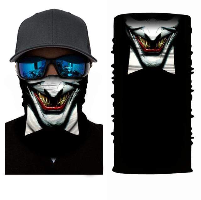 Movie Clown Anime Skull Seamless Balaclava Halloween Magic Scarf Headwear Sports Bandanas Men Cycling Hiking Scarf Neck Gaiter AExp