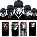 Movie Clown Anime Skull Seamless Balaclava Halloween Magic Scarf Headwear Sports Bandanas Men Cycling Hiking Scarf Neck Gaiter AExp