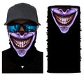 Movie Clown Anime Skull Seamless Balaclava Halloween Magic Scarf Headwear Sports Bandanas Men Cycling Hiking Scarf Neck Gaiter AExp