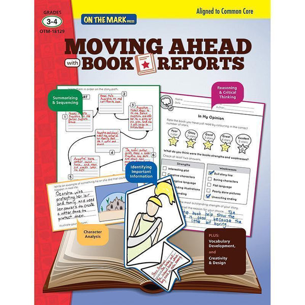 MOVING AHEAD WITH BOOK REPORTS-Learning Materials-JadeMoghul Inc.
