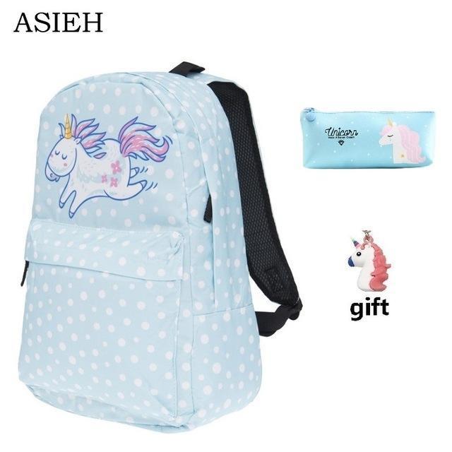 Ms Leisure Backpack Travel schoolbags for teenage girls mochila feminina Girls 3Pcs Bagpack Set mochila de unicornio Softback-Set 32-JadeMoghul Inc.