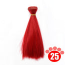 Msiredoll bjd wig 15*100CM or 20*100CM or 25*100CM doll hair for 1/3 1/4 1/6  straight hair doll hair bjd wig diy Free shipping AExp