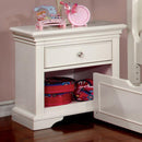 Mullan Transitional Nightstand, White