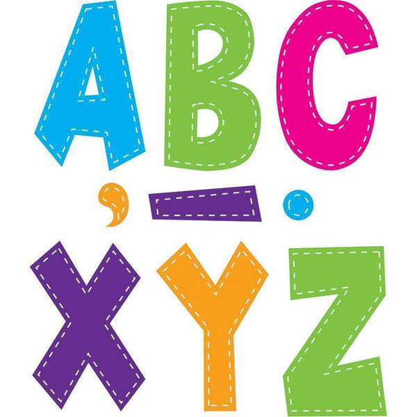 MULTI BRIGHT STITCH 7IN FUN FONT-Learning Materials-JadeMoghul Inc.