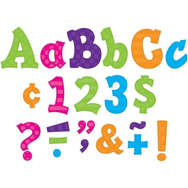 MULTI COLOR 5IN SASSY FONT-Learning Materials-JadeMoghul Inc.
