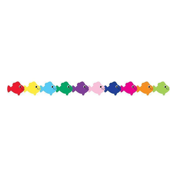 MULTI COLOR FISH DIE CUT CLASSROOM-Arts & Crafts-JadeMoghul Inc.