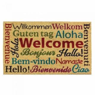 Home Decor Ideas Multi Lingual Welcome Mat