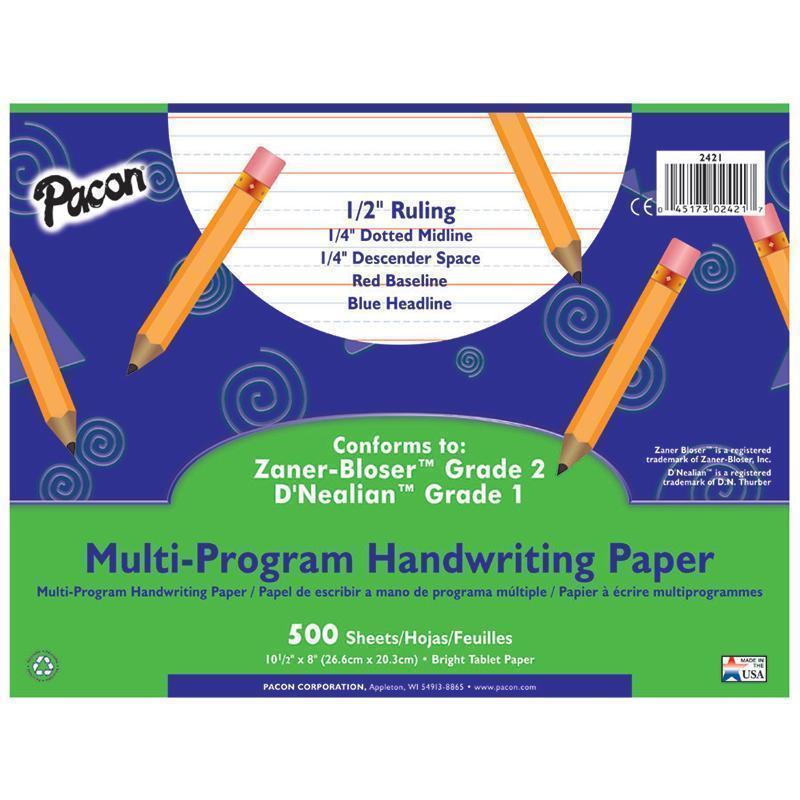 MULTI-PROGRAM HANDWRITING PAPER GR1-Arts & Crafts-JadeMoghul Inc.