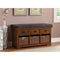 Multi-Purpose Practical Bench, Brown-Vanity Stools and Benches-Brown-WOOD SOLIDS-JadeMoghul Inc.