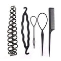 Multi-style Women Hair Accessories DIY Hair Styling Braiding Tools Magic Donut Hair Bun Maker Hairstyle Braider Twist Hair Clips AExp
