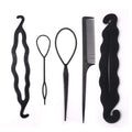 Multi-style Women Hair Accessories DIY Hair Styling Braiding Tools Magic Donut Hair Bun Maker Hairstyle Braider Twist Hair Clips AExp