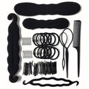 Multi-style Women Hair Accessories DIY Hair Styling Braiding Tools Magic Donut Hair Bun Maker Hairstyle Braider Twist Hair Clips AExp