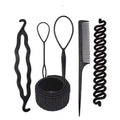 Multi-style Women Hair Accessories DIY Hair Styling Braiding Tools Magic Donut Hair Bun Maker Hairstyle Braider Twist Hair Clips AExp