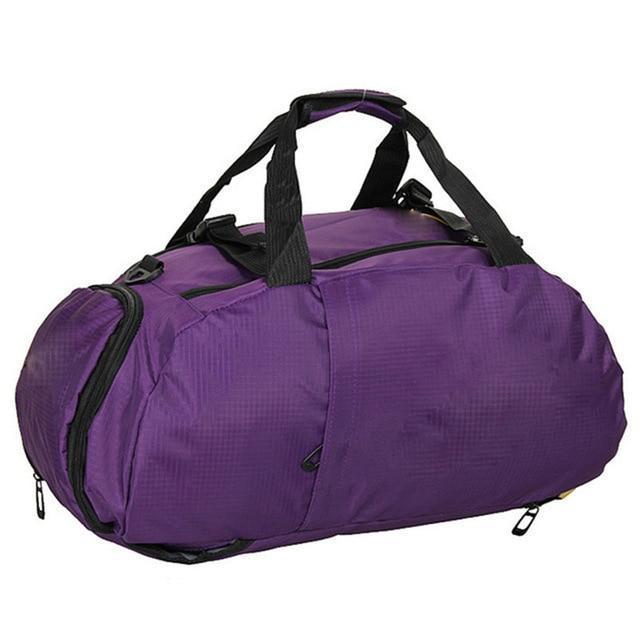 Multi-use Portable Sports Gym Backpack Shoulder Bag Separated Shoes Storage Travel Backpack Men And Women Outdoor Fitness Bag-Plum-JadeMoghul Inc.