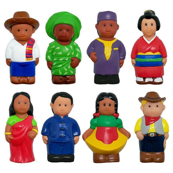 MULTICULTURAL AROUND WORLD FIG 8PK-Toys & Games-JadeMoghul Inc.