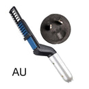 Multifunctional Electric Hair Comb Brush Beard Straightener Beard Straightening Comb Straight Hair Curler Styling Tools AExp