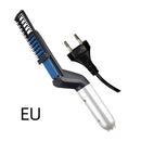 Multifunctional Electric Hair Comb Brush Beard Straightener Beard Straightening Comb Straight Hair Curler Styling Tools AExp
