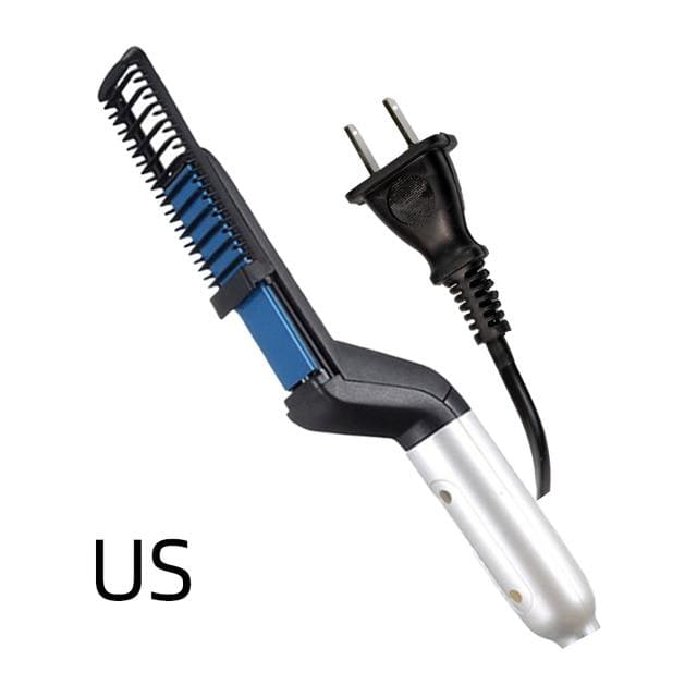 Multifunctional Electric Hair Comb Brush Beard Straightener Beard Straightening Comb Straight Hair Curler Styling Tools AExp