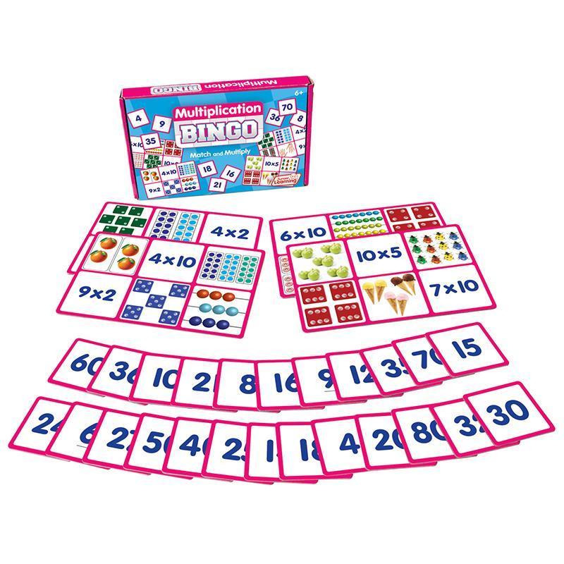 MULTIPLICATION BINGO-Learning Materials-JadeMoghul Inc.