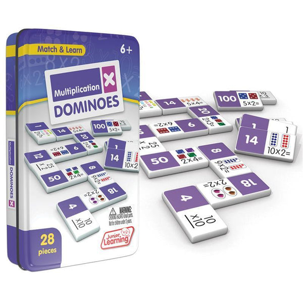 MULTIPLICATION DOMINOES-Learning Materials-JadeMoghul Inc.