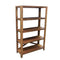 Multipurpose Wooden Shelf - Benzara-Utility Shelves-Brown-Wood-Matte-JadeMoghul Inc.