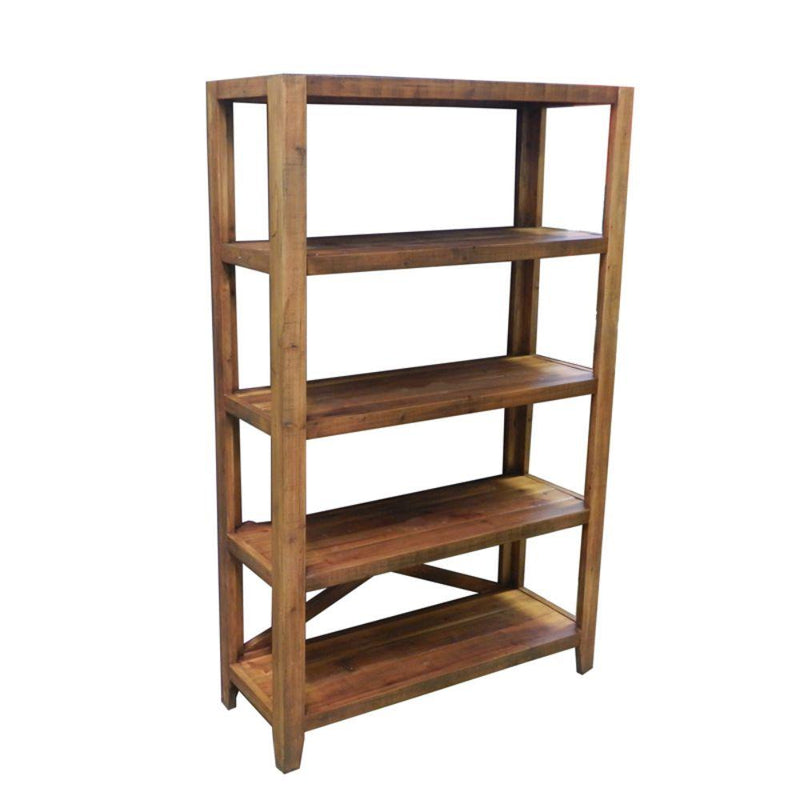Multipurpose Wooden Shelf - Benzara-Utility Shelves-Brown-Wood-Matte-JadeMoghul Inc.