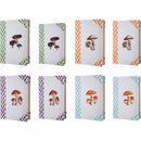 Mushroom Design Imprint Book Boxes, Set Of 8, Multicolor-Decorative Boxes-Multicolor-MDF CANVAS-JadeMoghul Inc.
