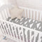 Muslinlife Cotton Baby Fitted Sheet Cartoon Crib Mattress Protector,baby bed sheet for crib size(130*70/120*60/120*65cm)-grey cladus-JadeMoghul Inc.