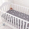 Muslinlife Cotton Baby Fitted Sheet Cartoon Crib Mattress Protector,baby bed sheet for crib size(130*70/120*60/120*65cm)-grey star-JadeMoghul Inc.