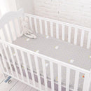 Muslinlife Cotton Baby Fitted Sheet Cartoon Crib Mattress Protector,baby bed sheet for crib size(130*70/120*60/120*65cm)-little grey crown-JadeMoghul Inc.
