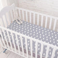 Muslinlife Cotton Baby Fitted Sheet Cartoon Crib Mattress Protector,baby bed sheet for crib size(130*70/120*60/120*65cm)-raining-JadeMoghul Inc.