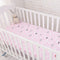 Muslinlife Cotton Baby Fitted Sheet Cartoon Crib Mattress Protector,baby bed sheet for crib size(130*70/120*60/120*65cm)-small pink clauds-JadeMoghul Inc.