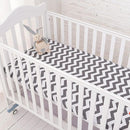 Muslinlife Cotton Baby Fitted Sheet Cartoon Crib Mattress Protector,baby bed sheet for crib size(130*70/120*60/120*65cm)-wave-JadeMoghul Inc.