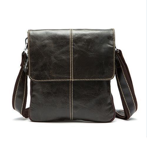 MVA Genuine Leather Men Bag Fashion Leather Crossbody Bag Shoulder Men Messenger Bags Small Casual Designer Handbags Man Bags-8006X3oilcoffee-China-JadeMoghul Inc.